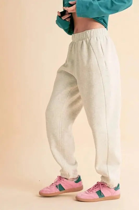 Aemi+Co Drawstring Elastic Waist Joggers for Comfort and Style - Love Salve